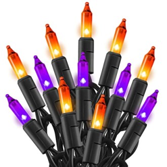 TW SHINE Purple and Orange Halloween Lights